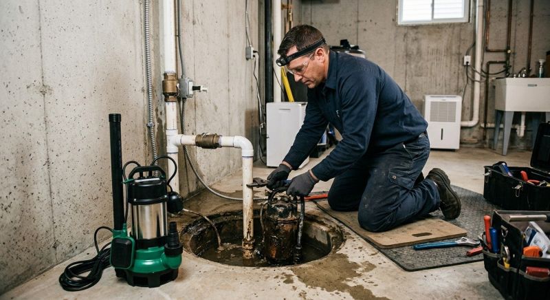 Basement Sump Pump Service in Manchester, NH